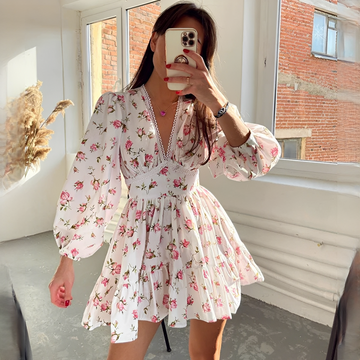 Jessamin - Vestido de verano elegante con estampado floral para mujer