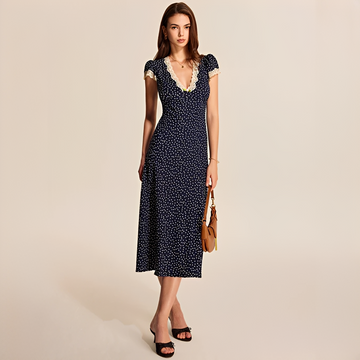 Janette - Vestido moderno con encaje