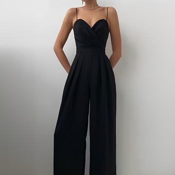 Glysha - Combinación elegante a piernas anchas para mujer