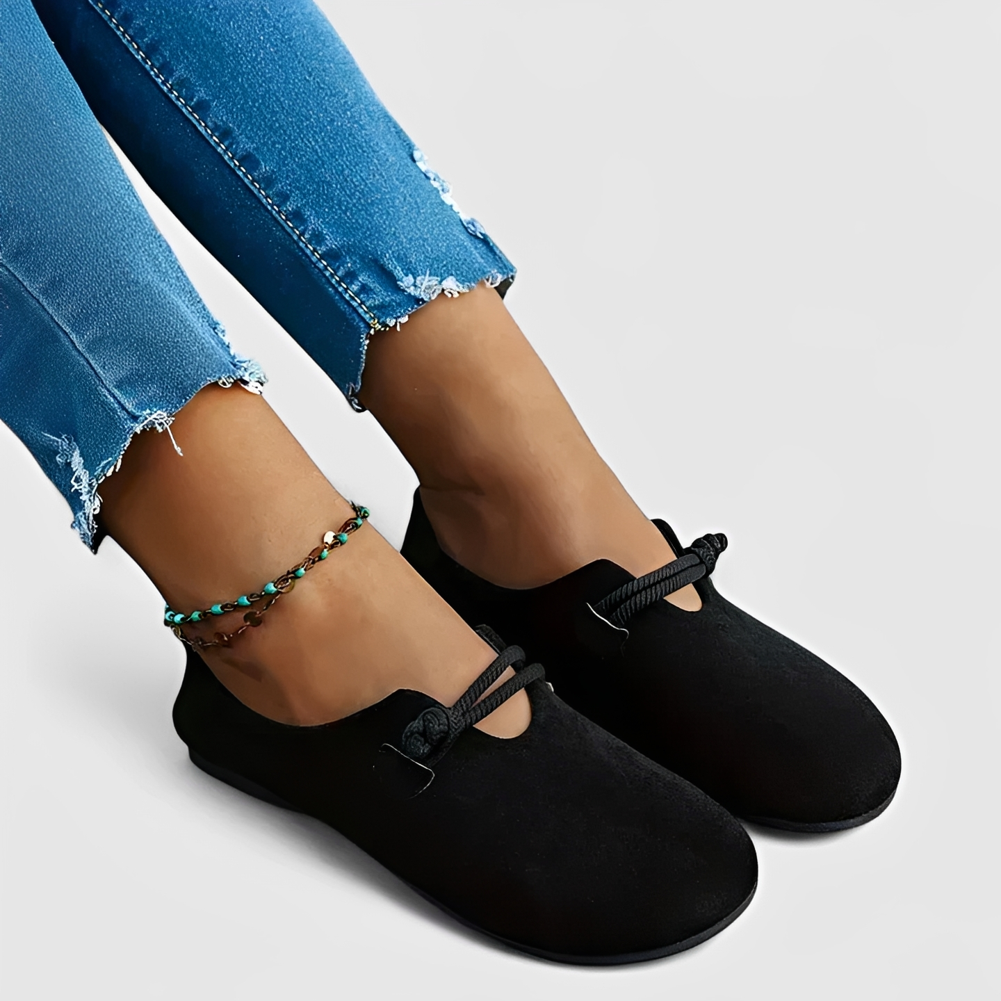 Marjorie - Zapatos Cómodos de Punta Redonda