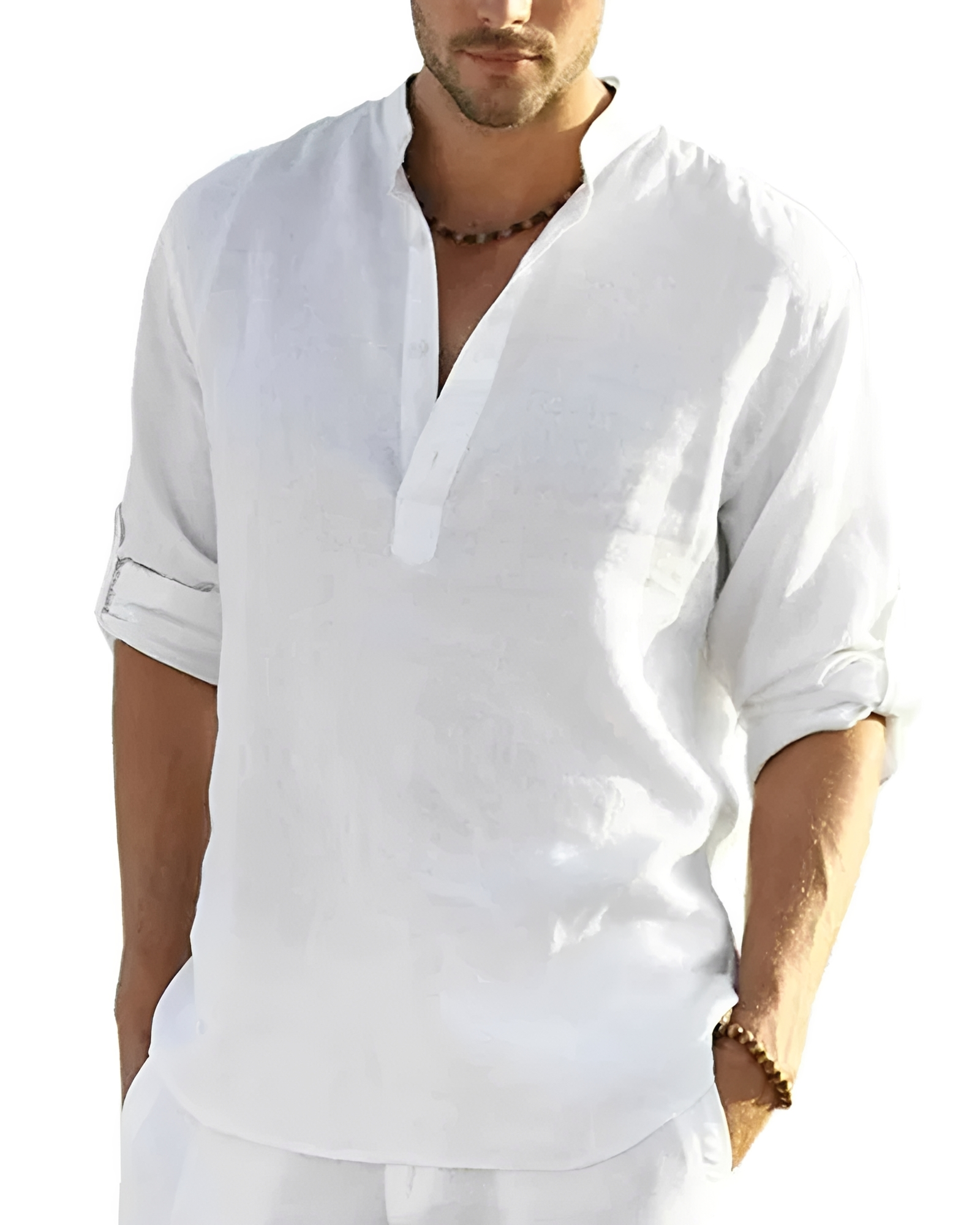 Tristan - Camisa Cómoda con Cuello en V