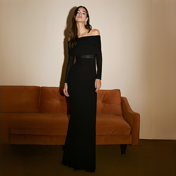 Ermanda - Vestido largo y elegante sin tirantes