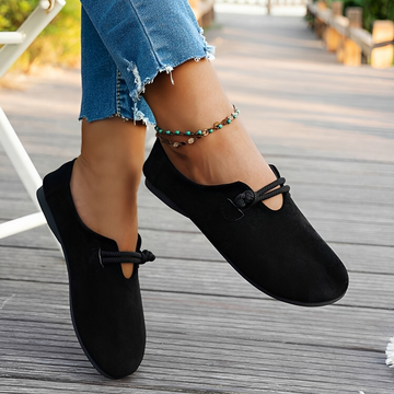 Marjorie - Zapatos Cómodos de Punta Redonda