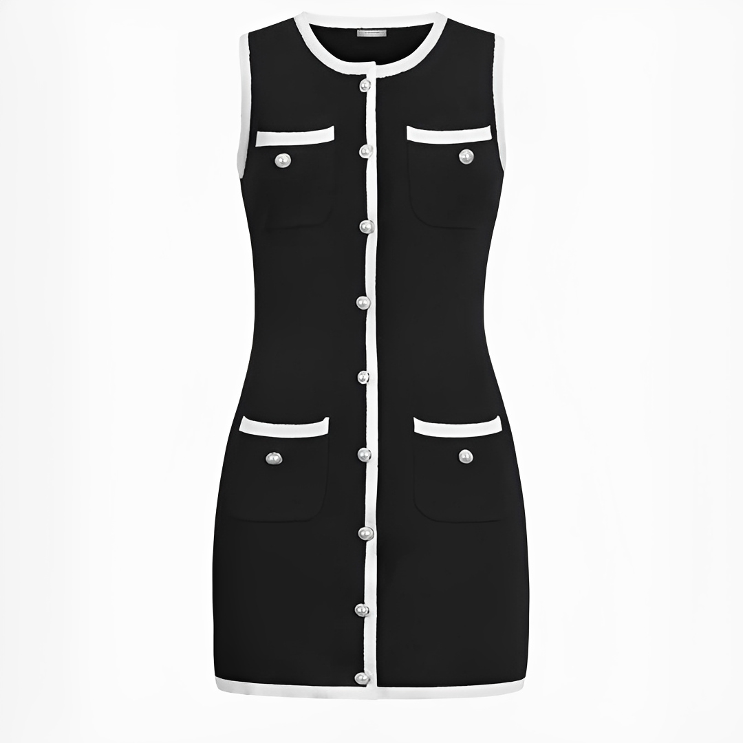 Delilah - Vestido chic corto y sin mangas