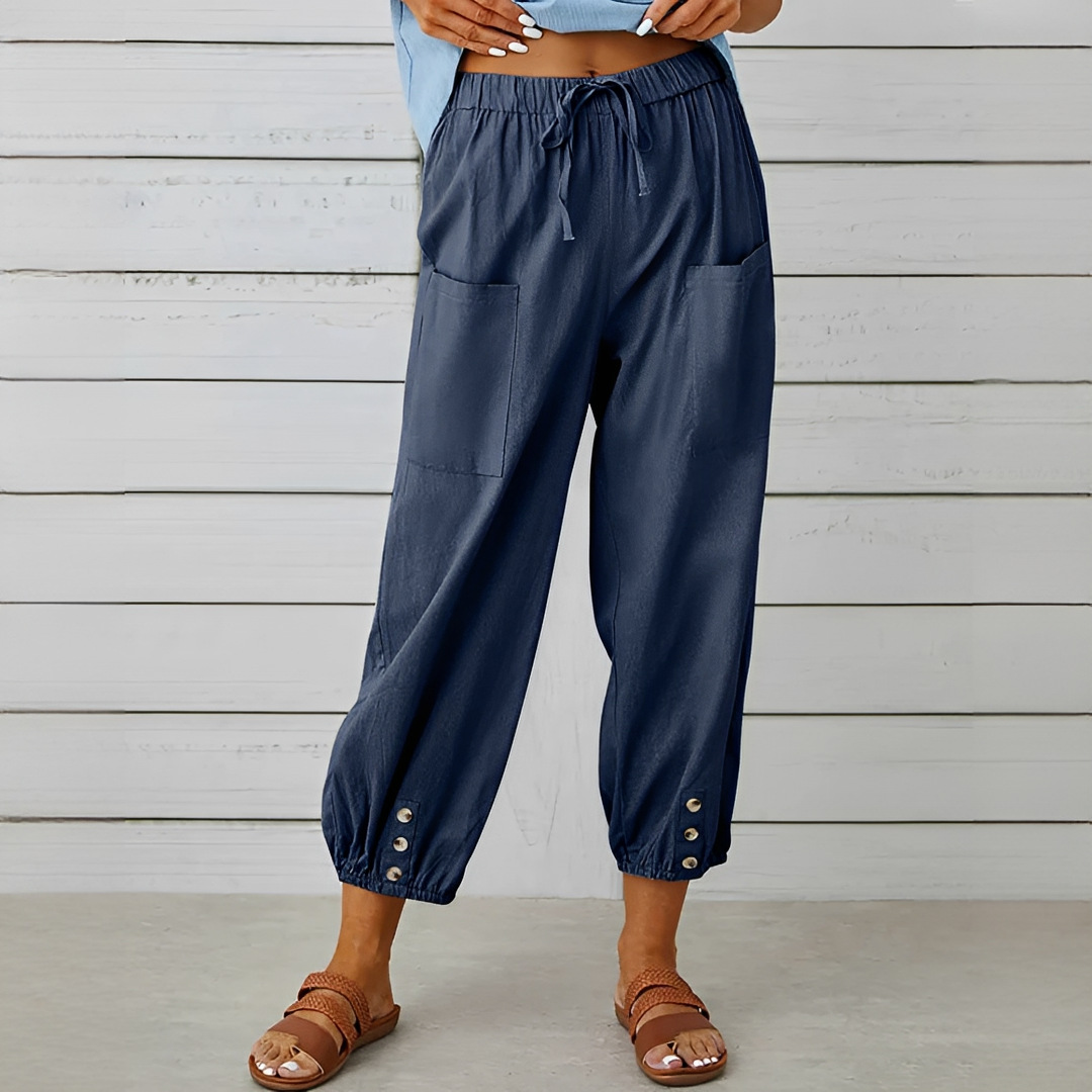 Scarlett - Pantalones Cómodos con Cordón