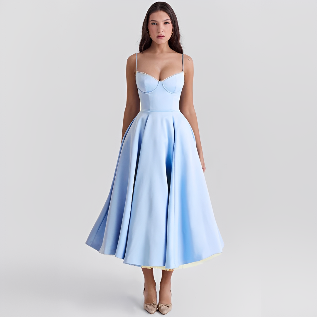 Zendaya - Vestido Elegante de Doble Capa