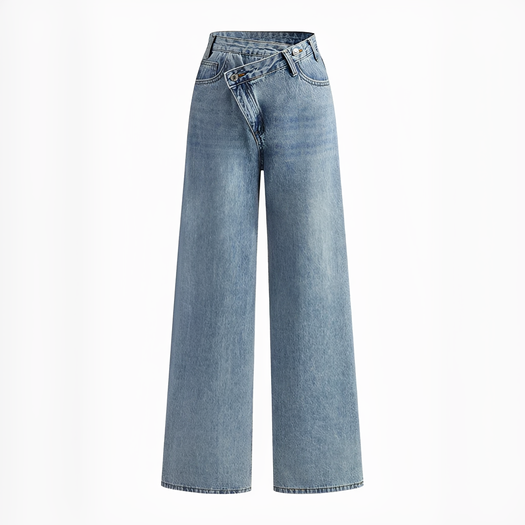 Jolina - Pantalones con cintura asimétrica