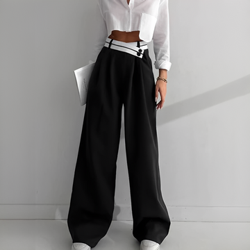 Aurilla - Pantalones elegantes de pierna ancha