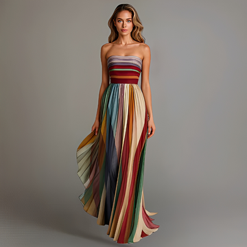 Gracelyn - Vestido Maxi con Top de Tubo Estiloso