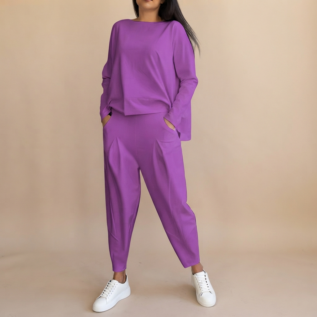 Emilyn - Set de Pantalones Cómodos de Corte Amplio