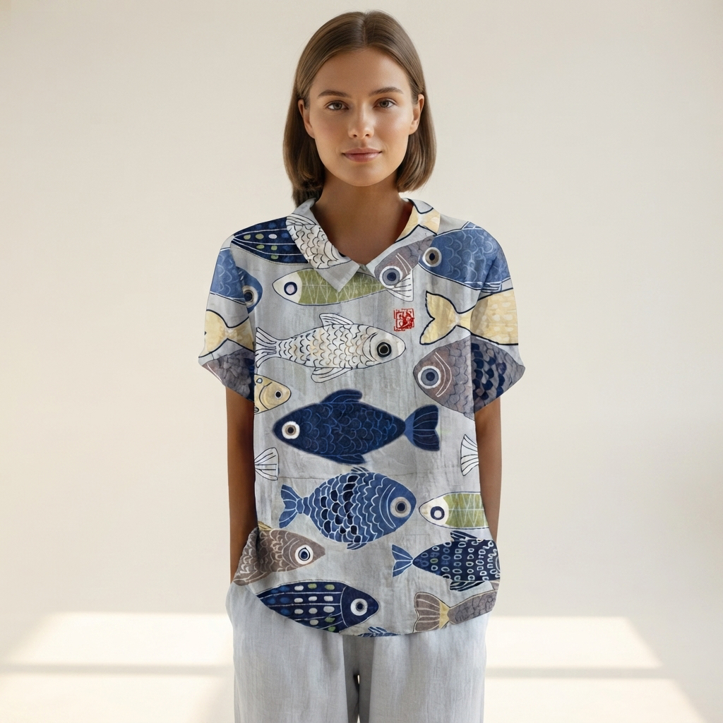 Salmah - Blusa Elegante y Fluida
