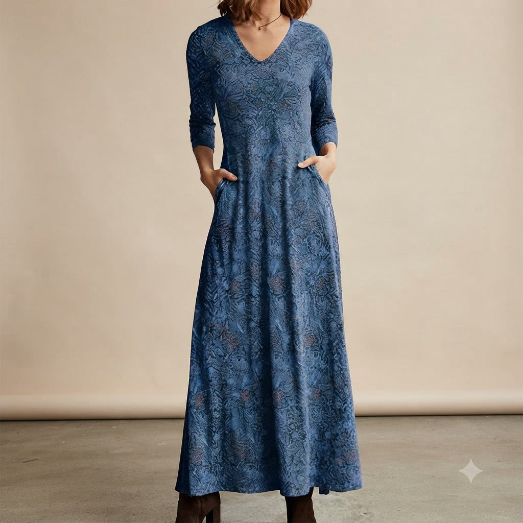 Adeline - Vestido vintage con mangas largas
