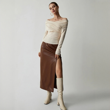 Yasmin - Elegante top sin hombros