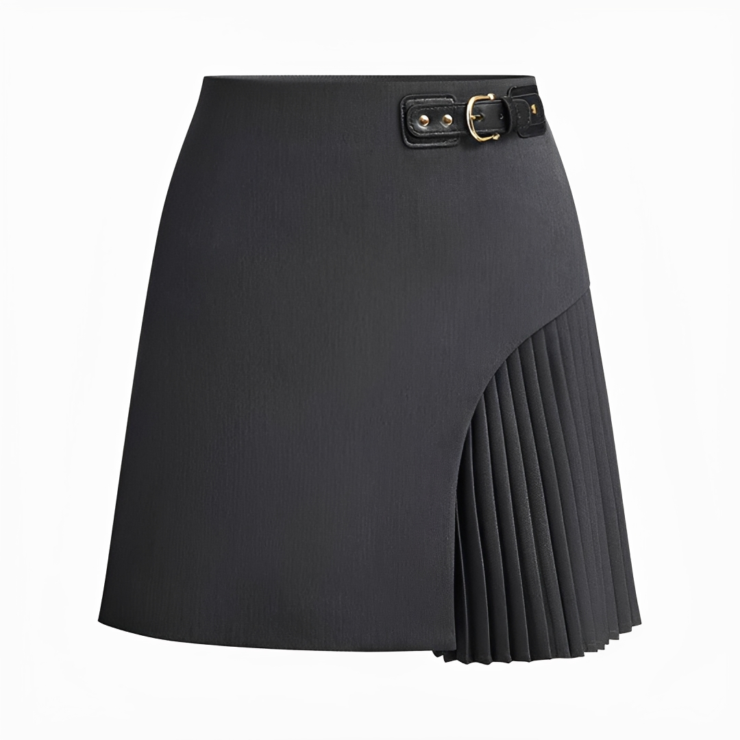 Devon - Falda Formal con Pliegues