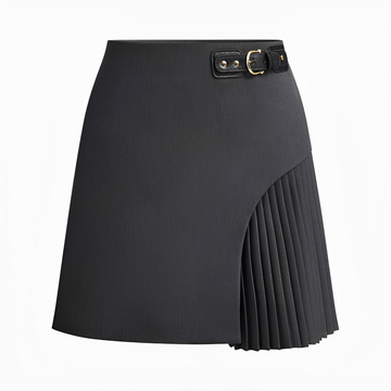 Devon - Falda Formal con Pliegues