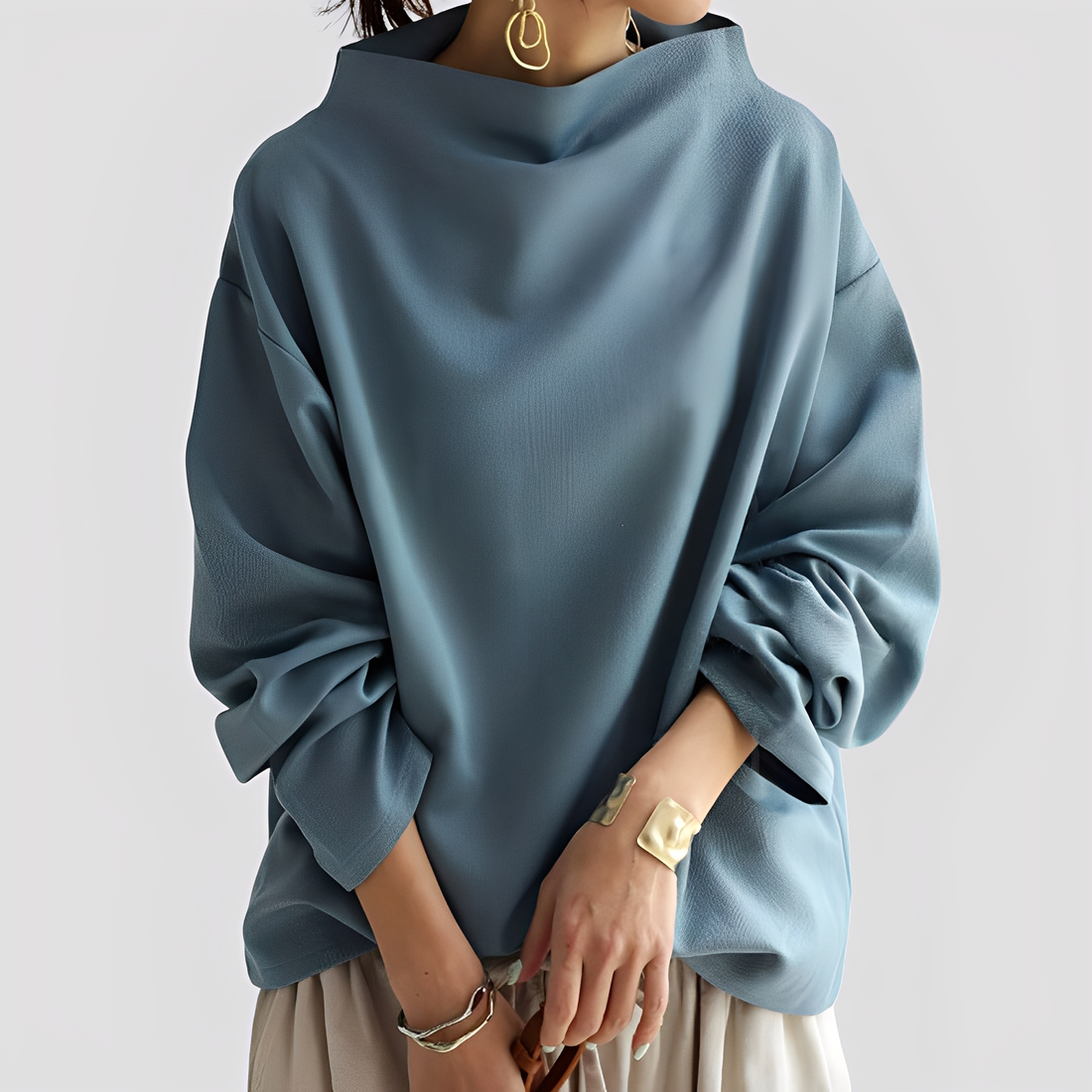 Twyla - Suéter de ajuste holgado