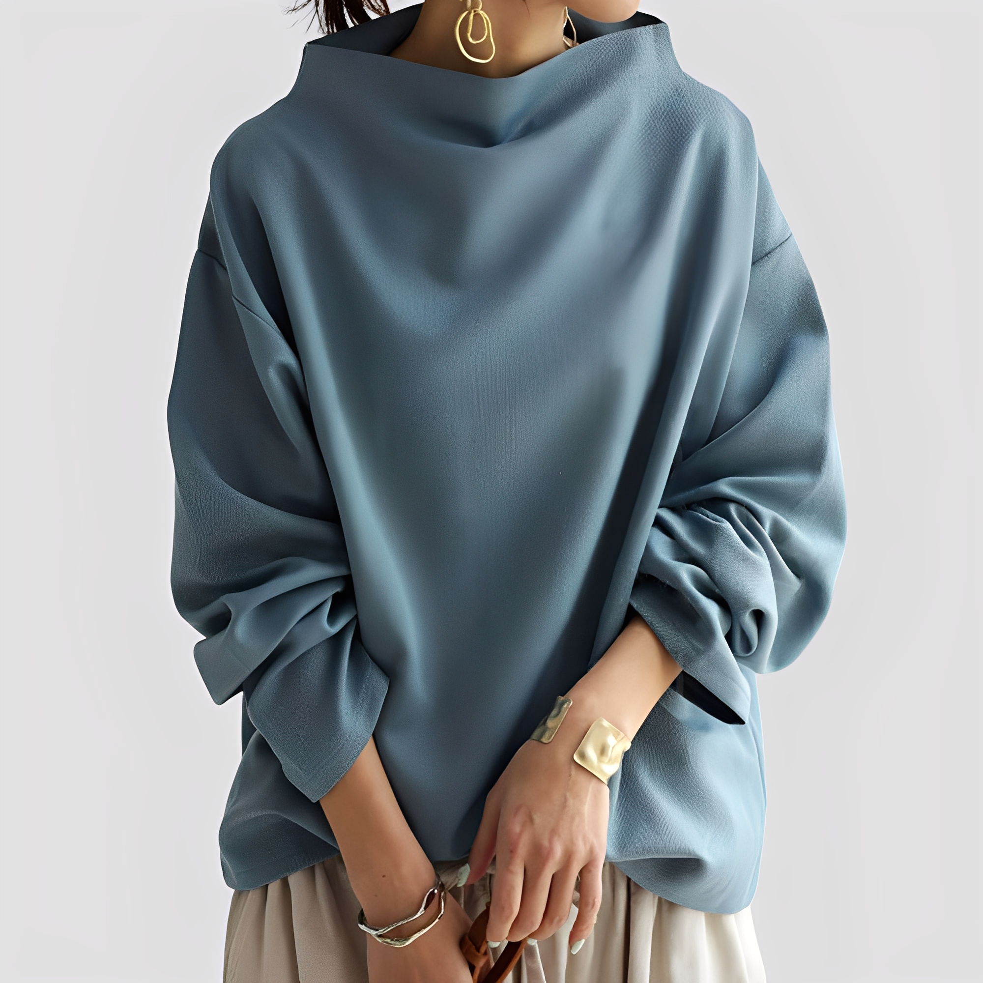 Twyla - Suéter de ajuste holgado