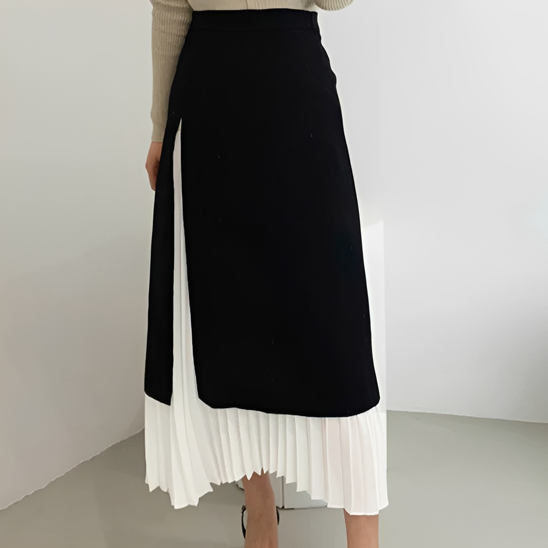 Verna - Falda larga plisada y elegante