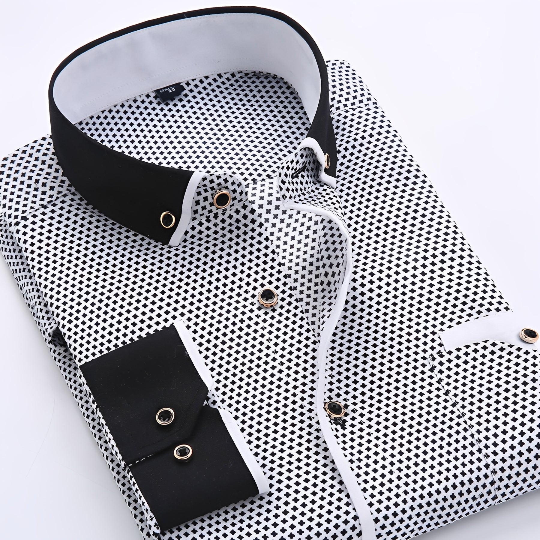 Nolhan - Camisa clásica de manga larga para hombres
