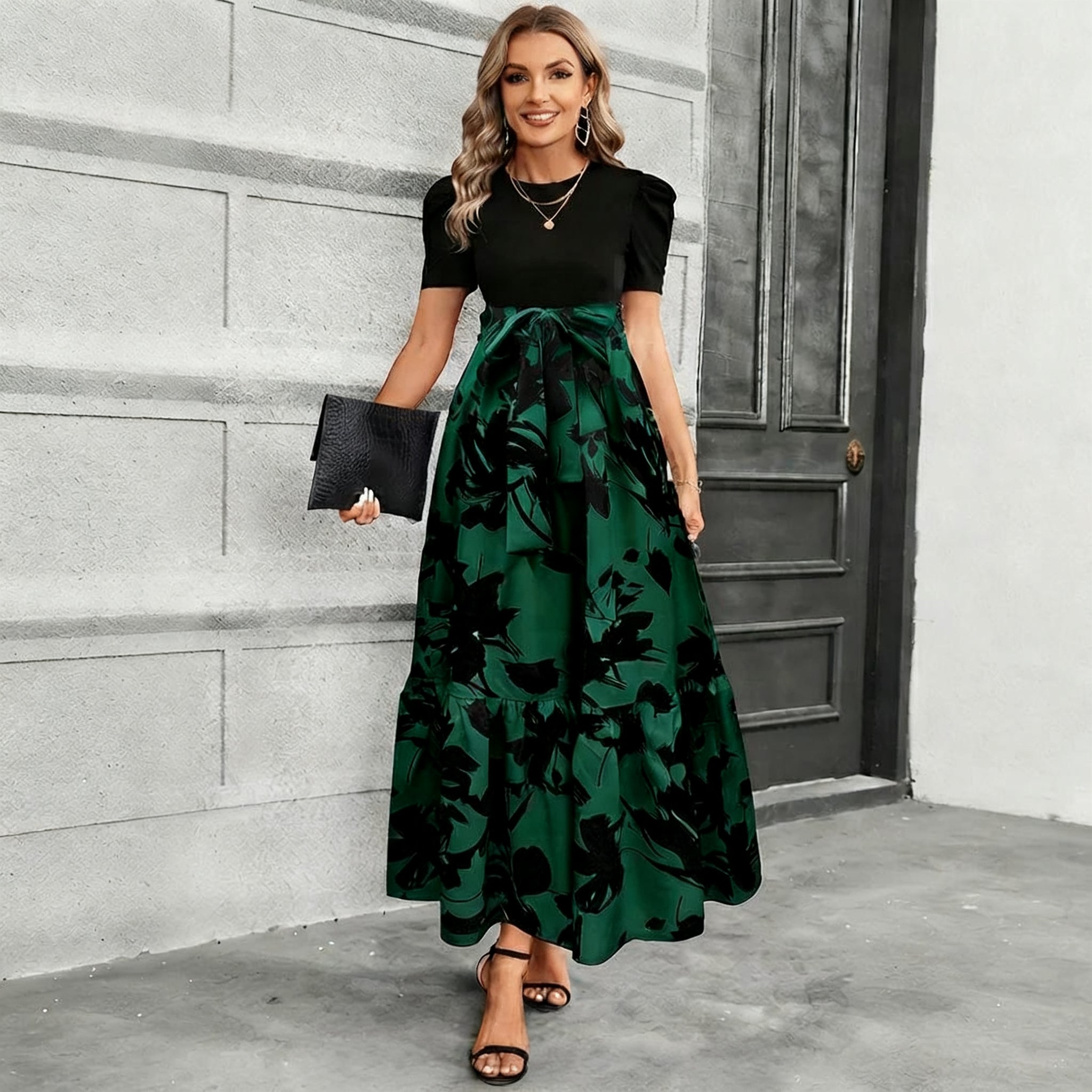 Astrid - Vestido Falda Floral Estiloso