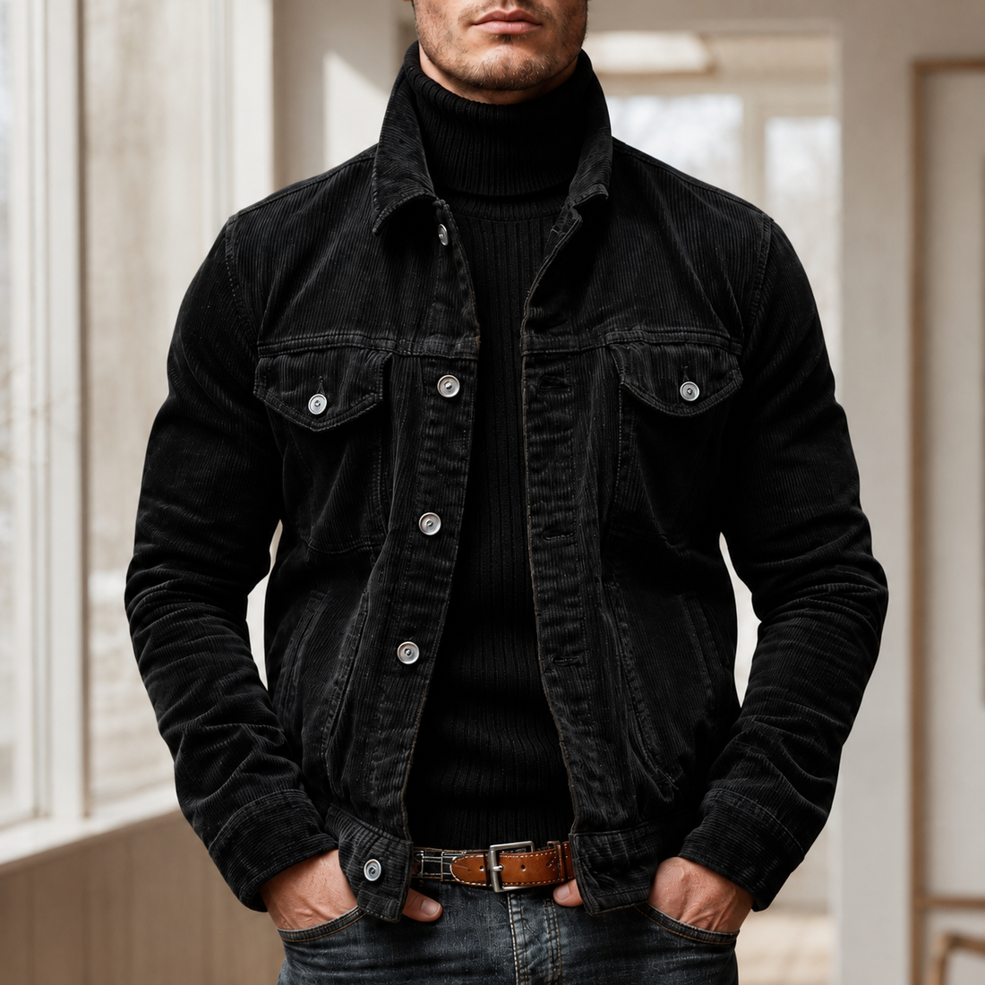 Meilyr - Chaqueta Cargo Cómoda