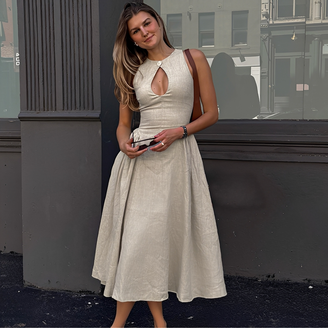 Chelou - Vestido Maxi Plisado