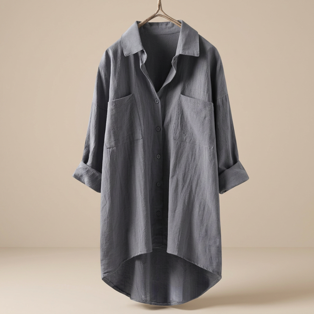 Jacient - Camisa de Botones de Corte Relajado
