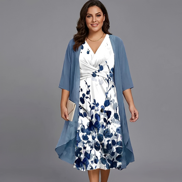Florentina - Vestido Midi de Dos Piezas Flowy