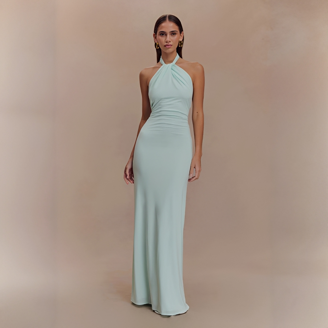 Mabel - Vestido Largo Sofisticado sin Espalda