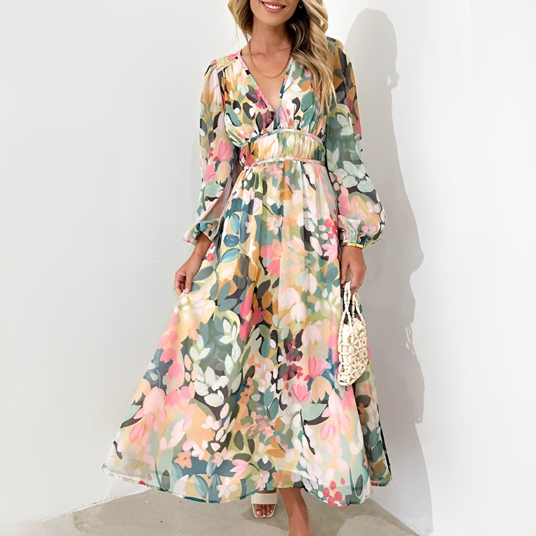 Kiara - Vestido Elegante de Manga Larga y Suelto