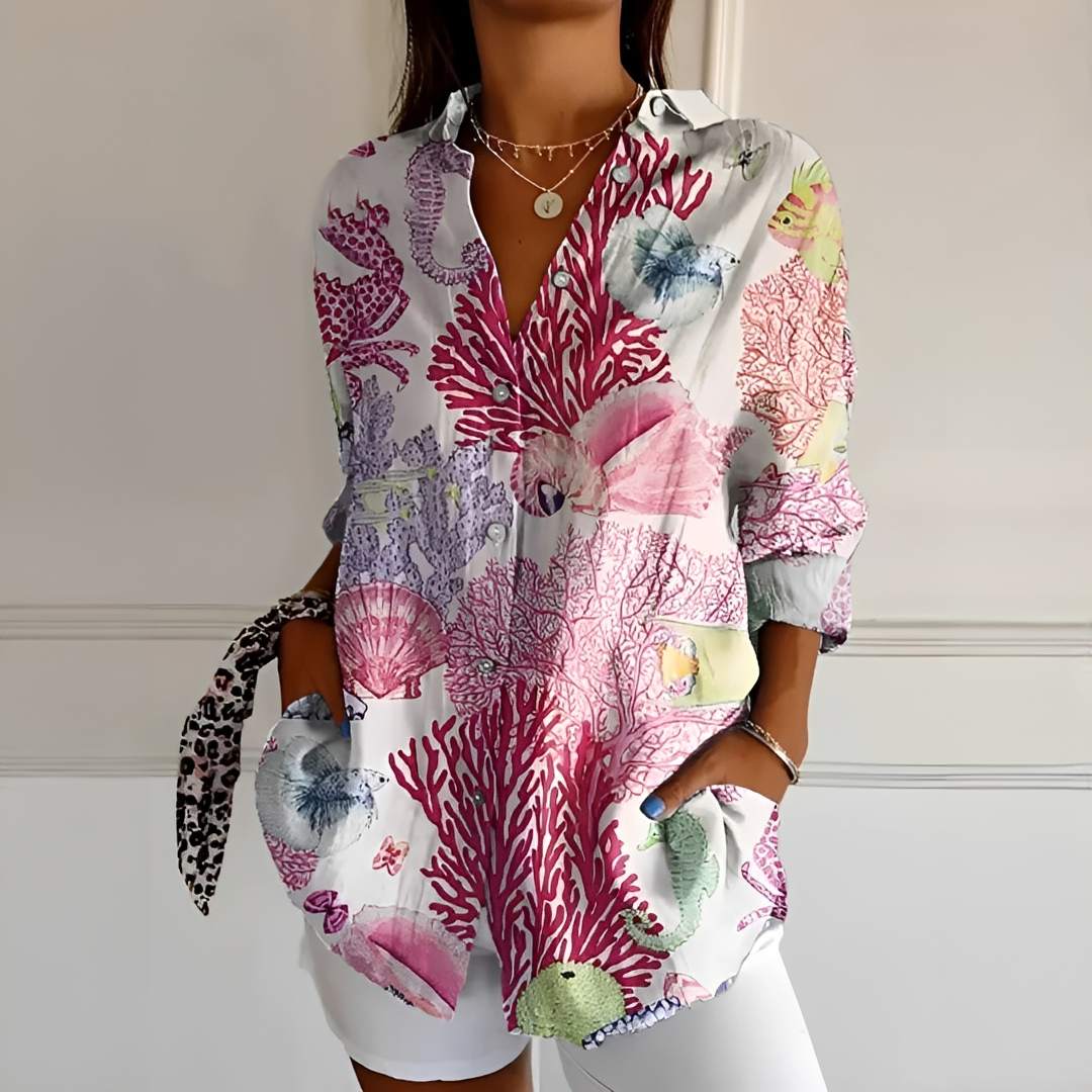 Eleanor - Blusa Elegante con Botones
