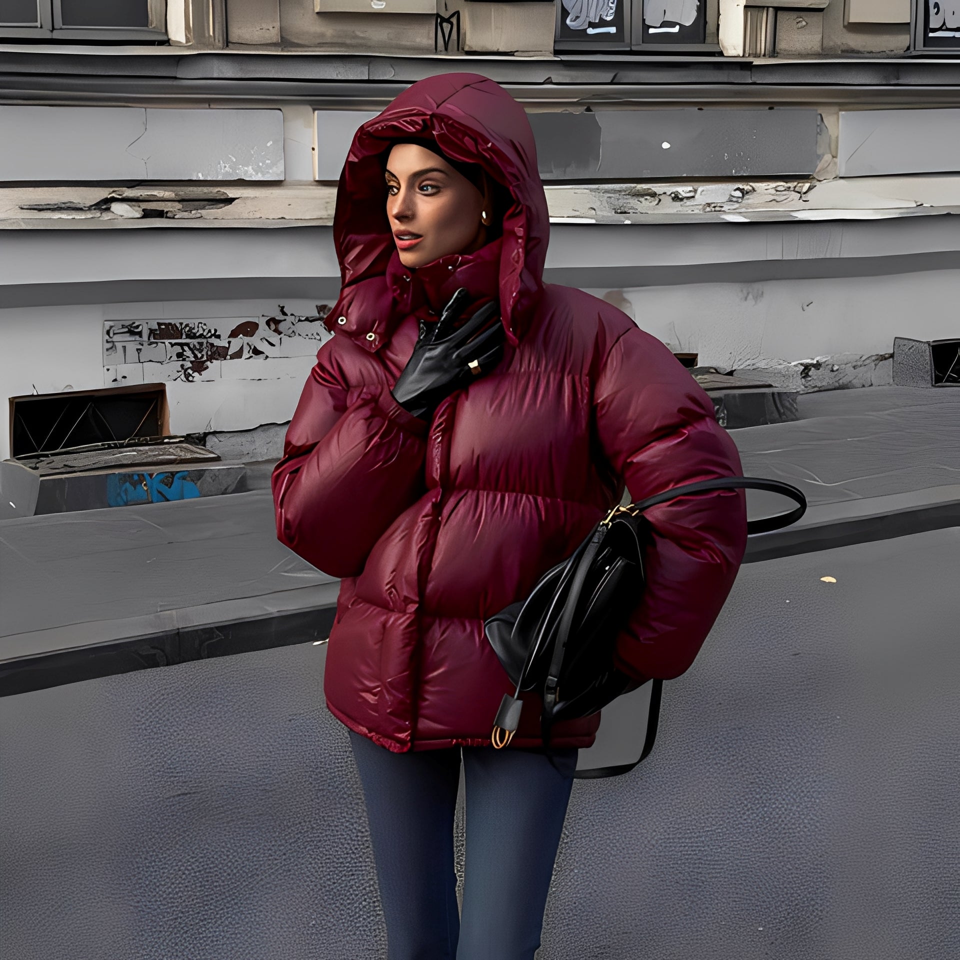 Rozanne - Chaqueta con capucha desmontable