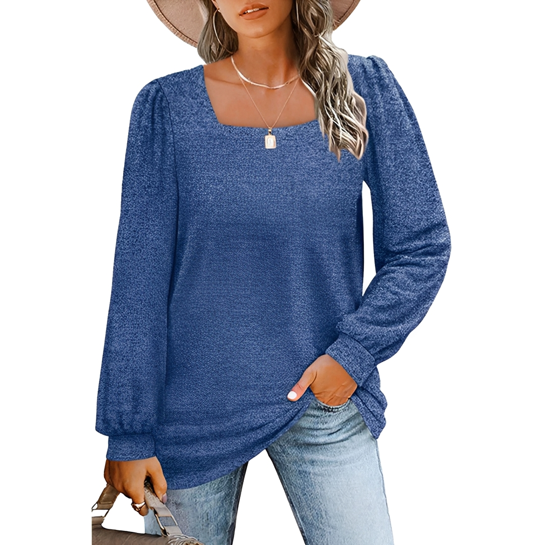 Jaylin - Camisa Chic con Escote Cuadrado