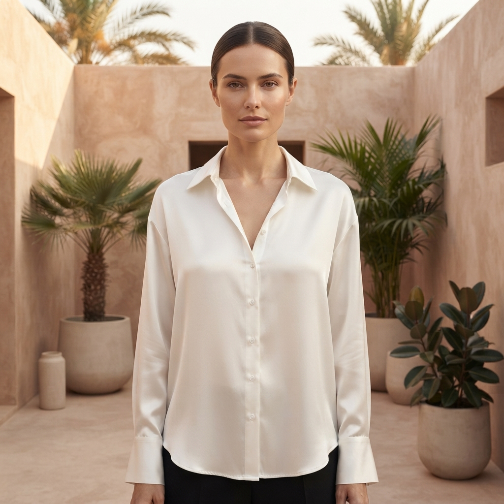 Chazzy - Blusa Casual Brillante