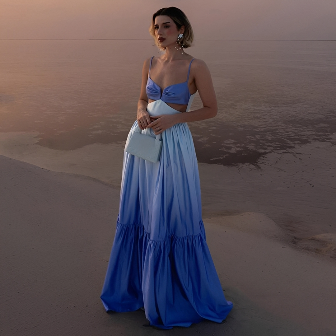 Corina - Vestido Largo Sofisticado de Tirantes