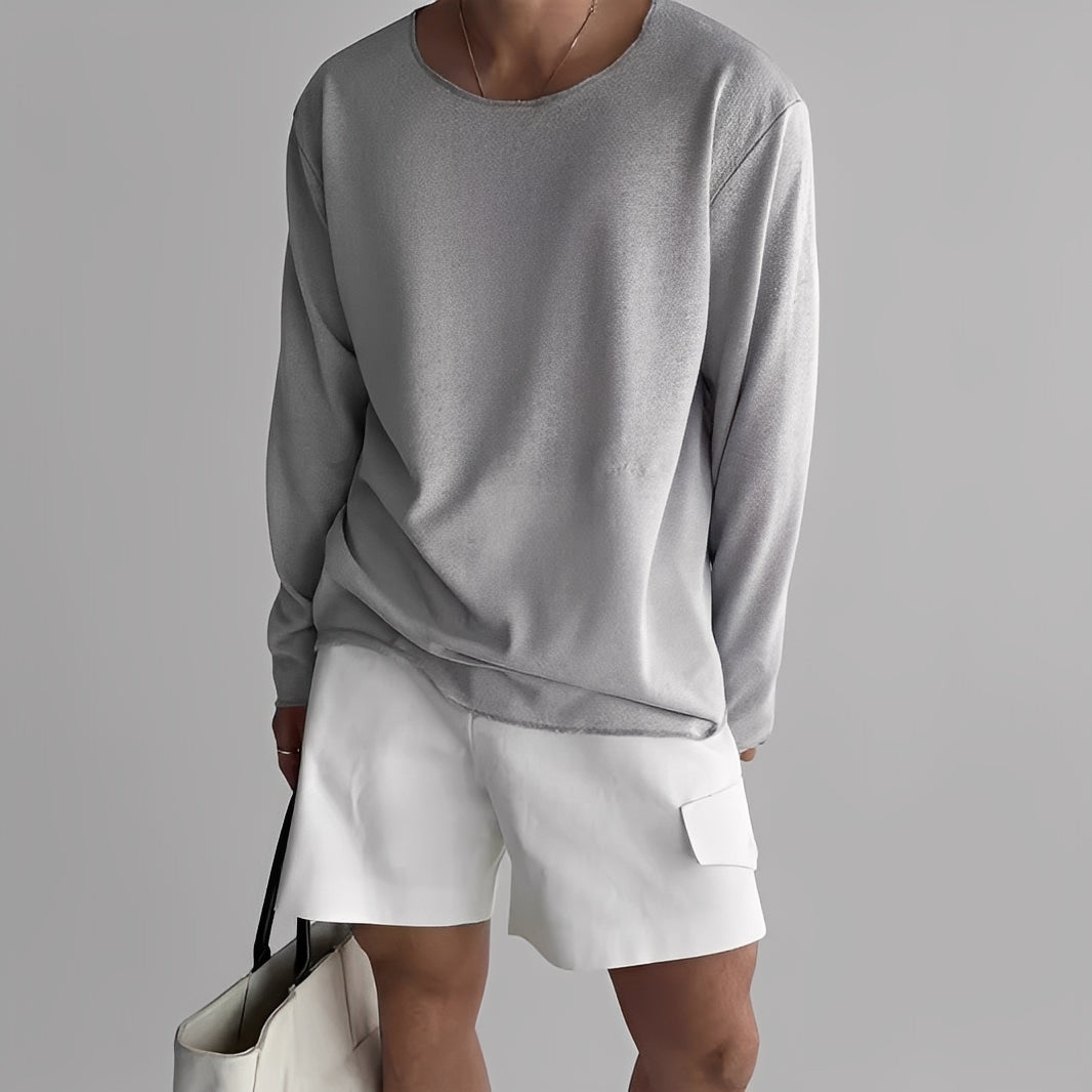 Loik - Sudadera transpirable de ajuste holgado para hombre