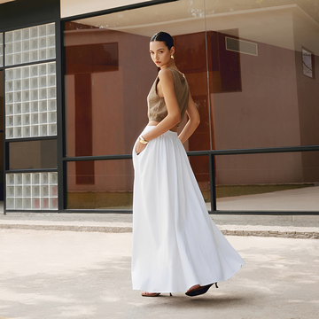 Arianne - Falda maxi con pliegues