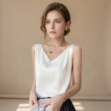 Trina - Top Elegante con Cuello en V
