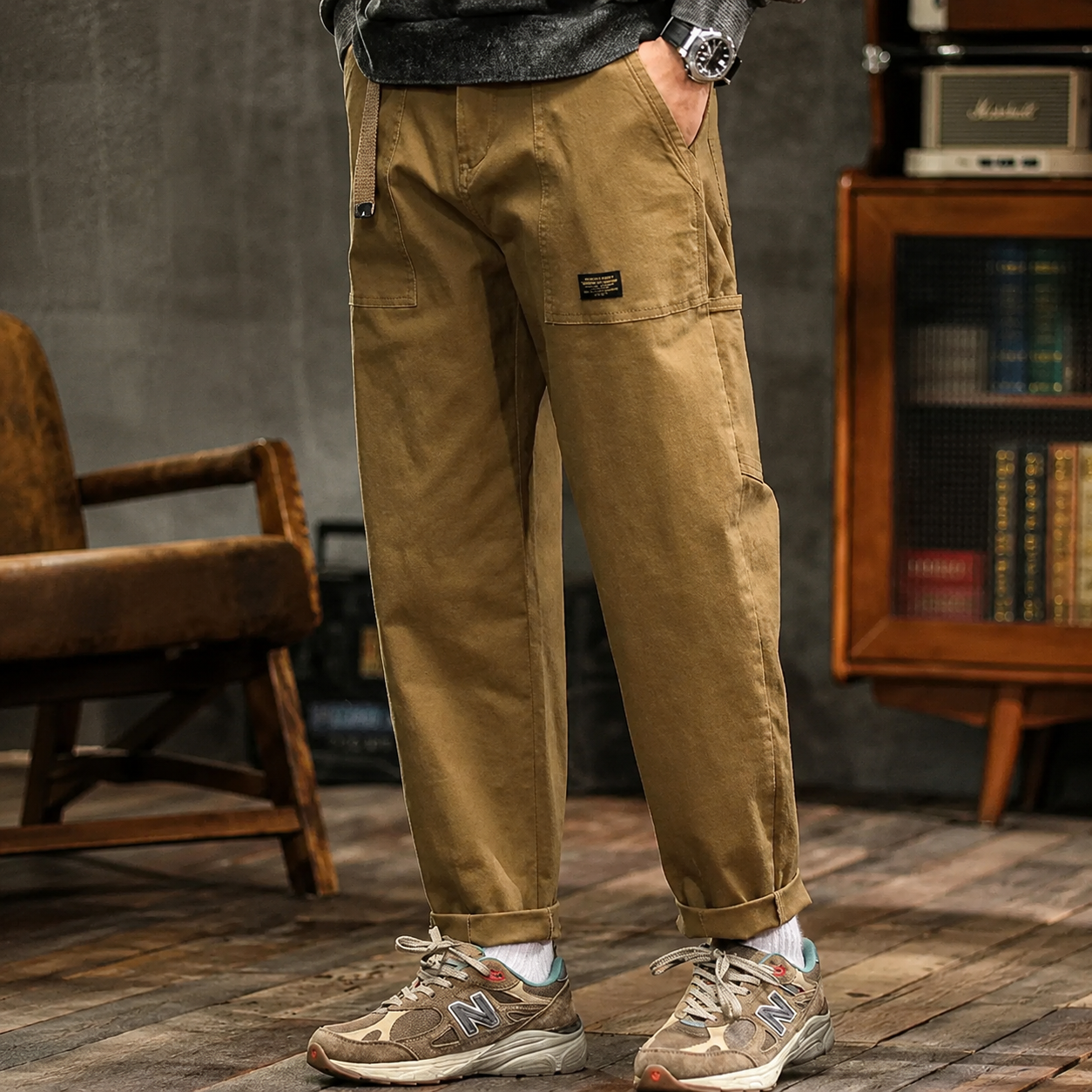 Clyde - Pantalones de Estilo Vintage de Corte Suelto