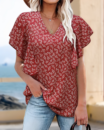 Eleri - Blusa Elegante con Cuello en V