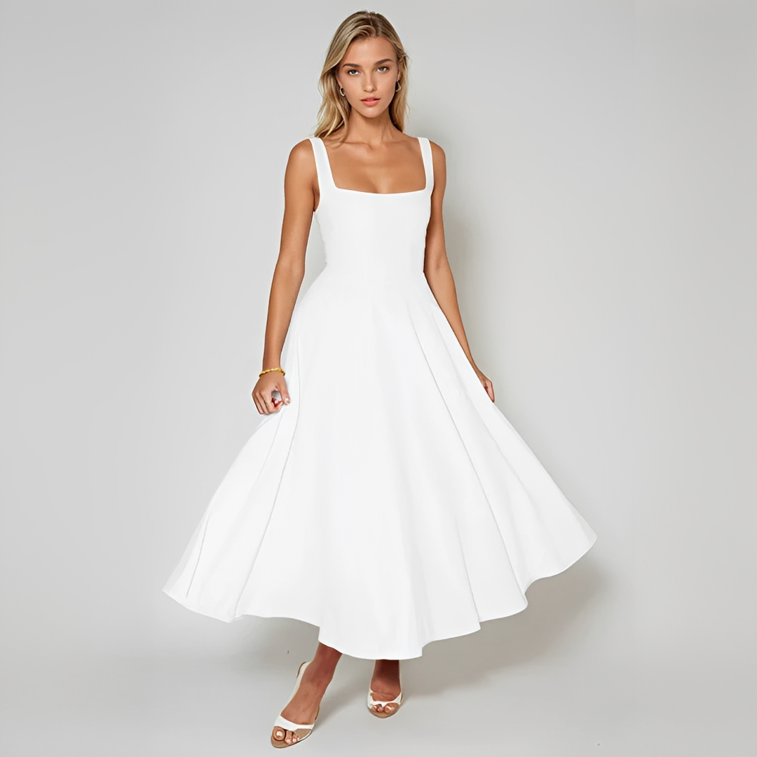 Yarabelle - Vestido Midi Elegante con Tirantes