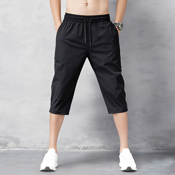 Dominick - Pantalones Cortos Casuales y Elásticos
