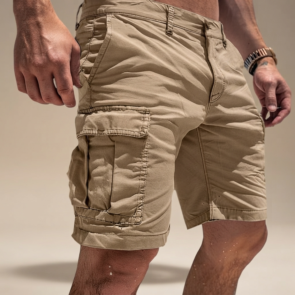 Jorlin - Pantalones Cortos Cargo Casuales