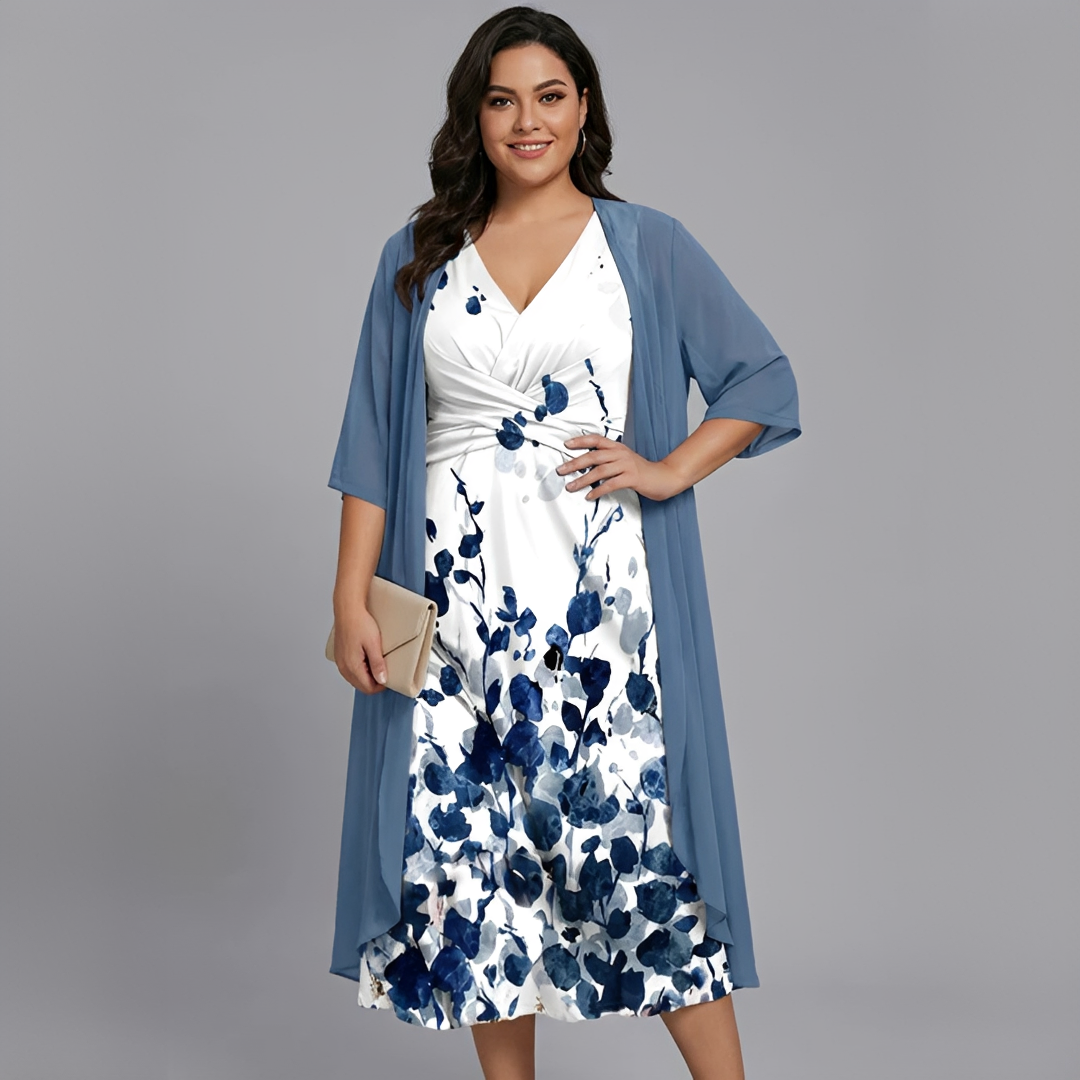 Florentina - Vestido Midi de Dos Piezas Flowy