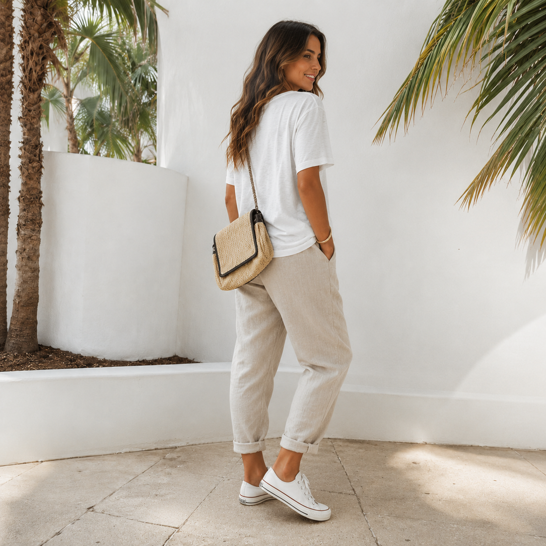 Elwyn - Pantalones Transpirables con Cintura Elástica