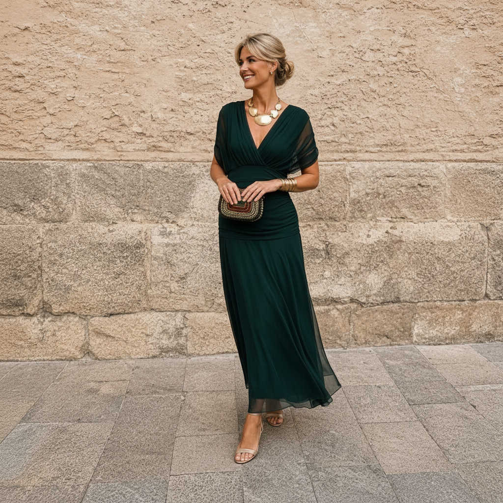 Devanta - Vestido Sofisticado con Escote en V