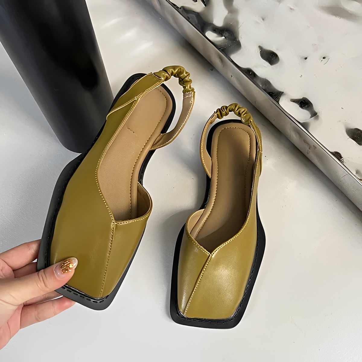 Eileen - Zapatos Elegantes de Punta Cuadrada