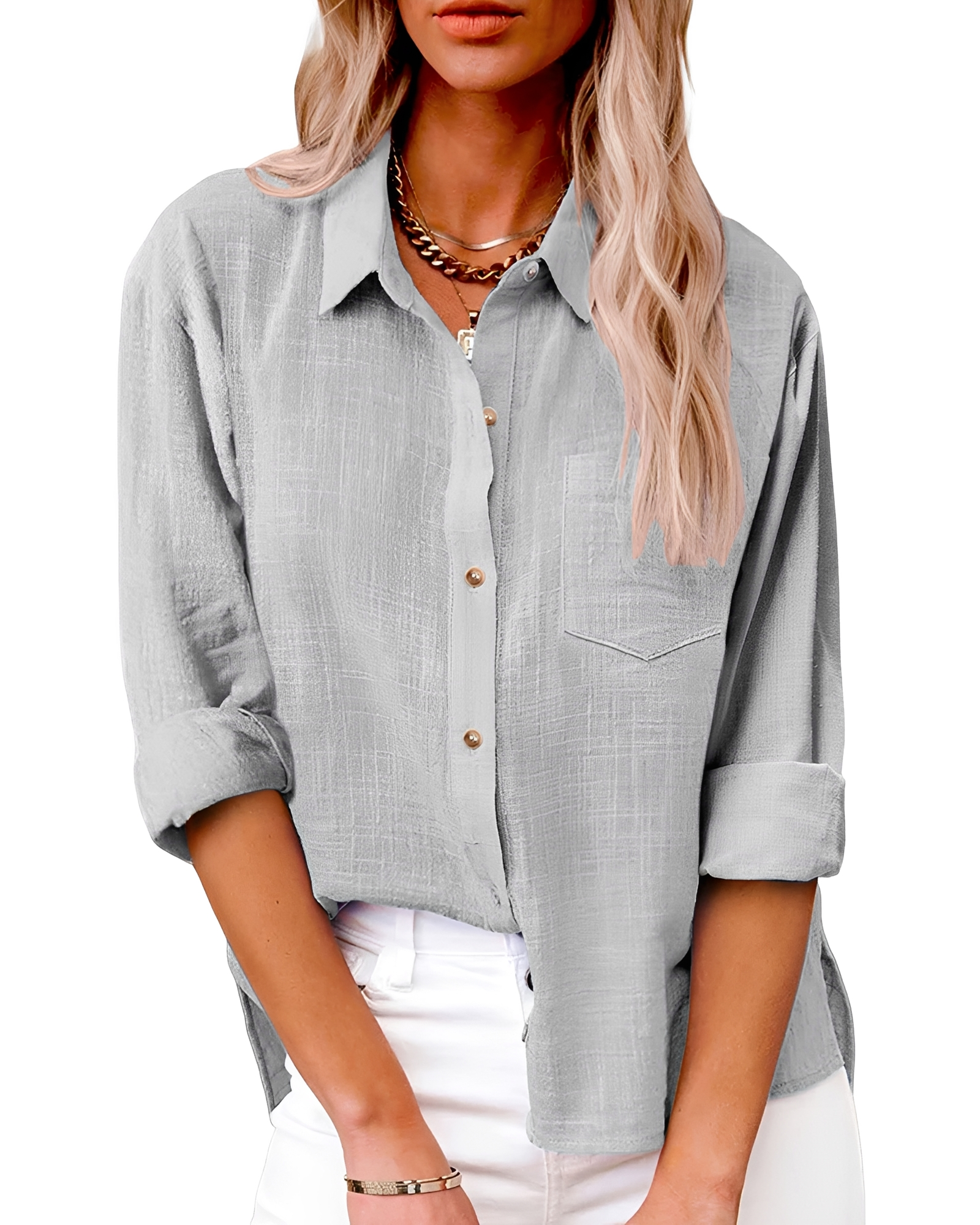 Massima - Camisa Moderna con Botones