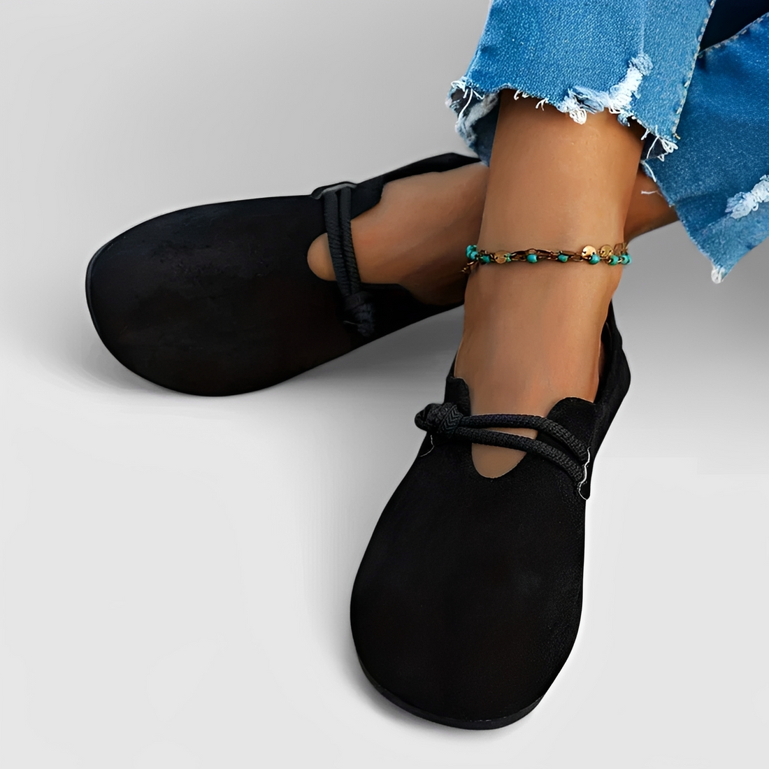 Marjorie - Zapatos Cómodos de Punta Redonda