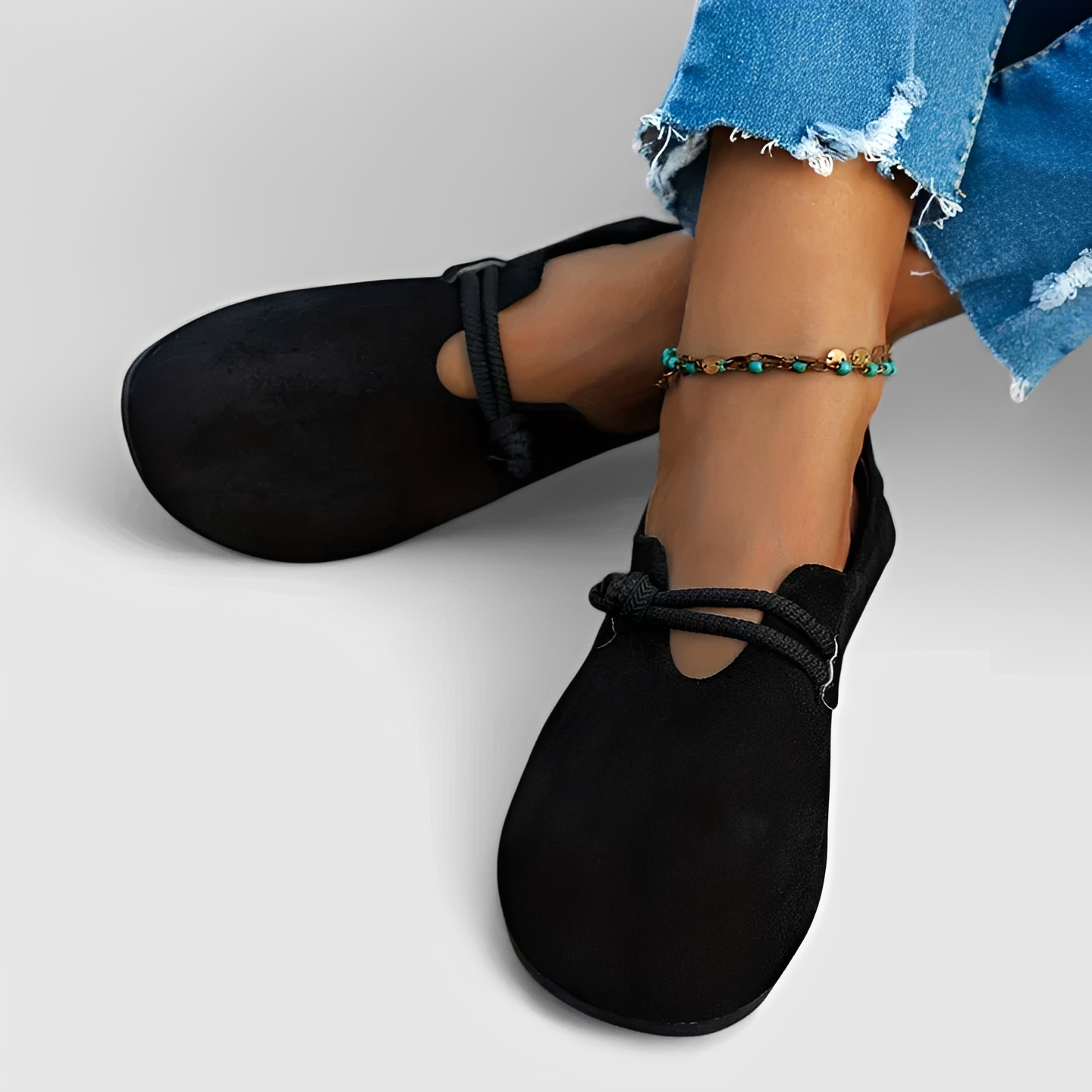Marjorie - Zapatos Cómodos de Punta Redonda